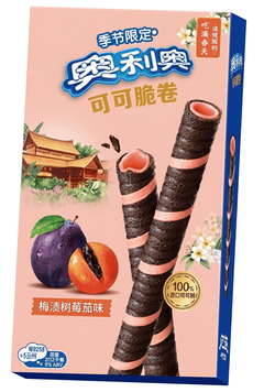 Вафельні трубочки Oreo Cocoa Crispy Roll Pickled Plum & Tomatoes 50г 11066 фото