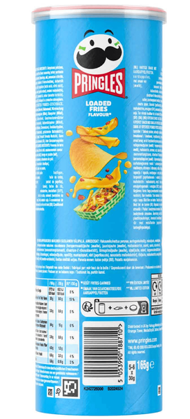 Чіпси Pringles Team Loaded Fries Flavour 165г 10916 фото