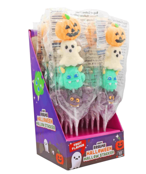 Маршмеллоу на палочке Candy Realms Halloween Mallow Stacker 1шт х 45г 9582 фото