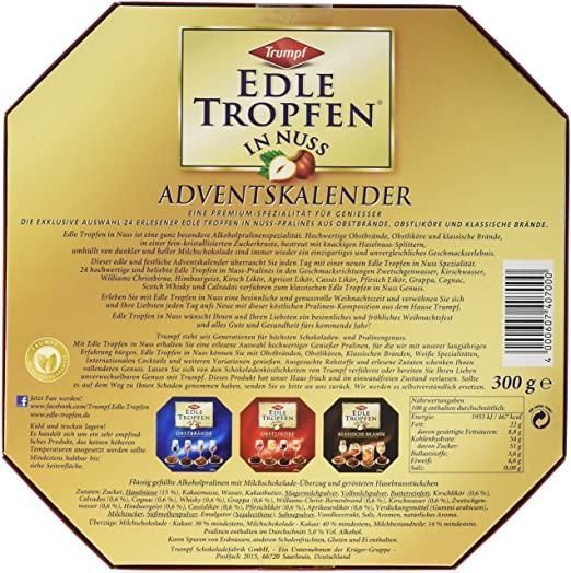 Адвент календар Trumpf Edle Tropfen in Nuss Adventskalender 300g 4339 фото
