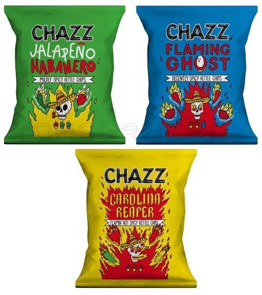 Чипсы Chazz Chips Jalapeno Habanero с перцем 50г 6909 фото