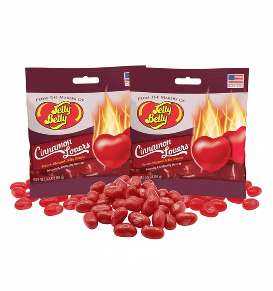 Жевательные конфеты Jelly Belly Cinnamon Lovers Heart-Shaped Jelly Beans 99г 9971 фото