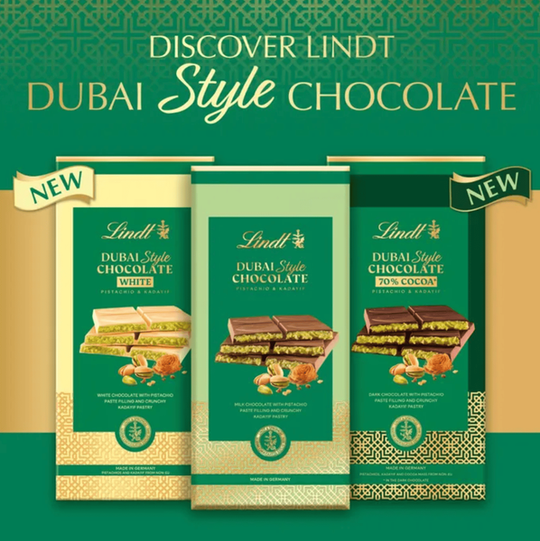 Білий шоколад Lindt Dubai Style Chocolade White 150г 10069 фото