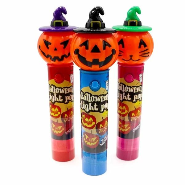 Іграшка з льодяником Halloween Pumpkin Light Pop 11g 2997 фото