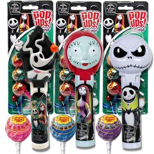Набор Pop Ups The Nightmare Before Christmas Zero и 3 леденца Chupa Chups 36 г 7317 фото