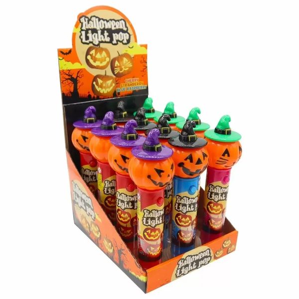 Іграшка з льодяником Halloween Pumpkin Light Pop 11g 2997 фото