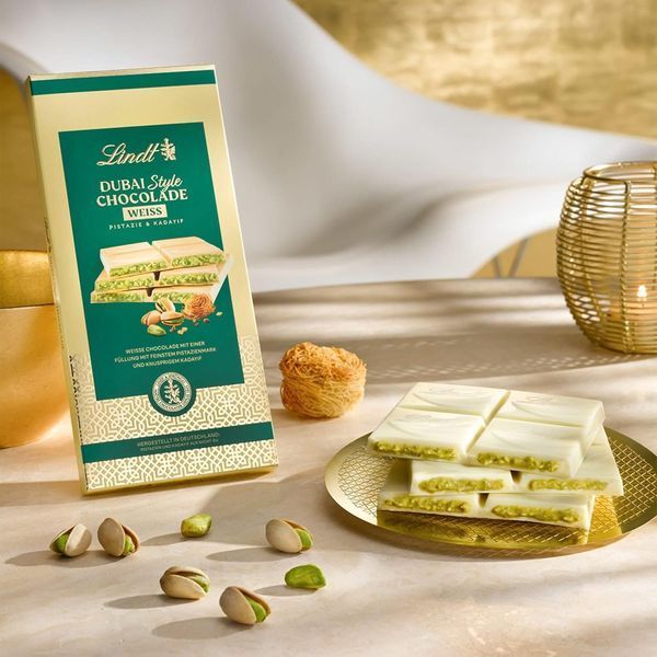 Білий шоколад Lindt Dubai Style Chocolade White 150г 10069 фото