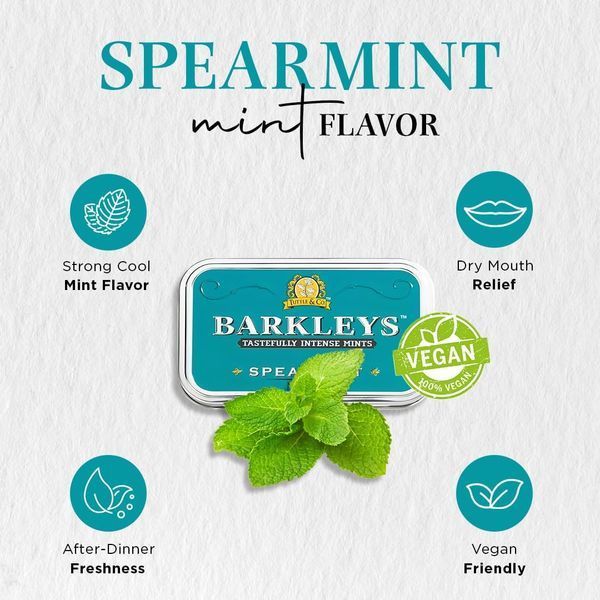 Драже Barkleys Classic Mints Spearmint 50г 8177 фото