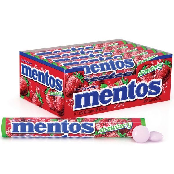 Жевательные конфеты Mentos Strawberry 38 г 8224 фото