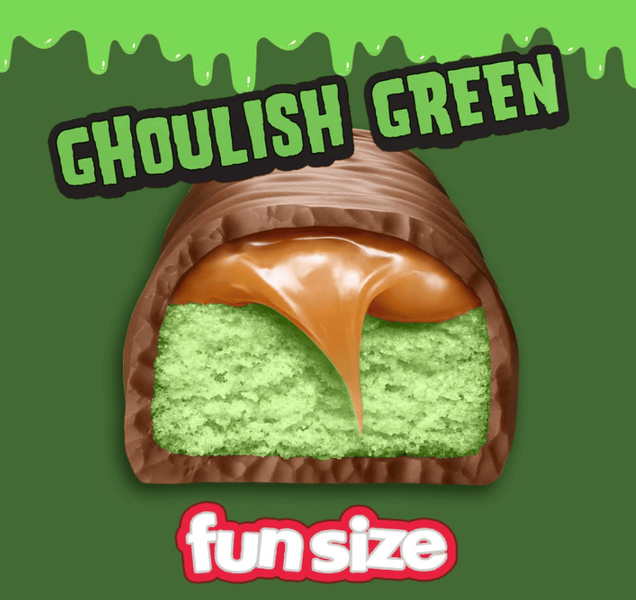 Набор мини-батончиков Mars Twix & Snickers Ghoulish Green Variety Pack 15шт,&nbsp;244г 9385 фото