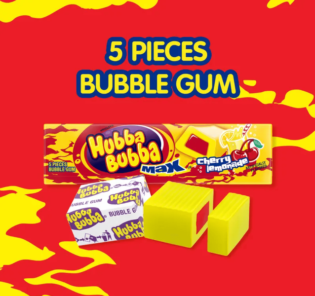 Жевательная резинка Hubba Bubba Cherry Lemonade Max Gum 1шт 11215 фото