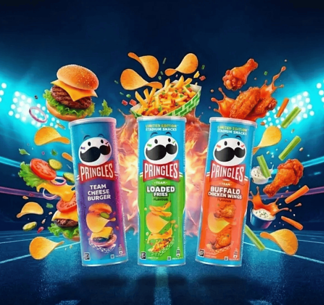 Чіпси Pringles Team Loaded Fries Flavour 165г 10916 фото