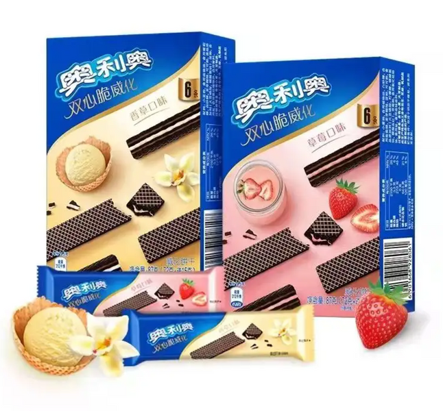 Вафлі Oreo Wafer Bars Strawberry 72г 8127 фото