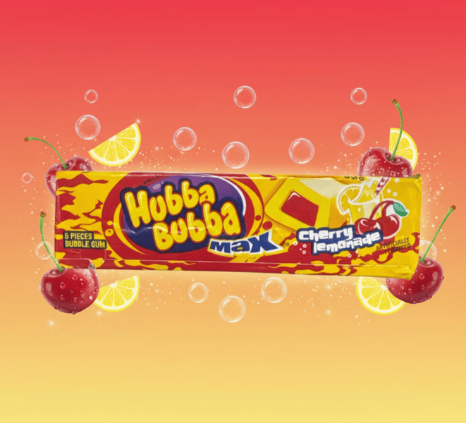 Жевательная резинка Hubba Bubba Cherry Lemonade Max Gum 1шт 11215 фото