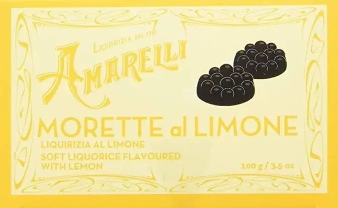 Лакричная пастила Amarelli Morette Box limone 100g 4126 фото