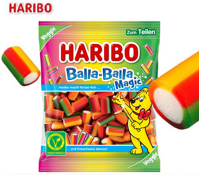 Жувальні цукерки Haribo Balla-Balla Magic 160г 11779 фото