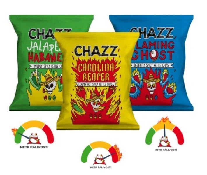 Чипсы Chazz Chips Jalapeno Habanero с перцем 50г 6909 фото