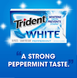 Жевательная резинка Trident White Peppermint Sugar Free Gum 1шт 10370 фото 3