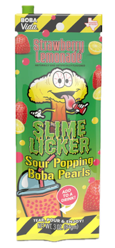 Кисла цукерка Toxic Waste Slime Licker Sour Popping Boba Pearls Strawberry Lemonade 84г 10917 фото