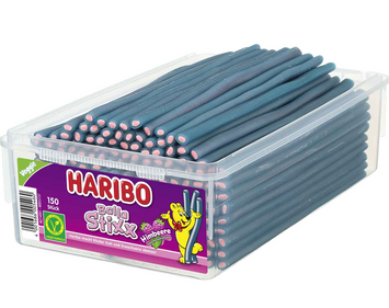 Жевательные конфеты Haribo Balla Stixx Himbeere Veggie 150шт 7948 фото