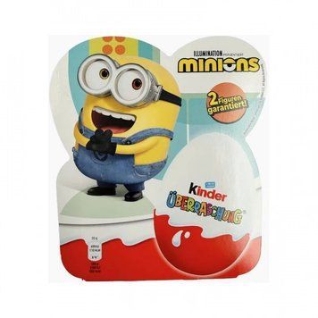 Набір Kinder яйце Minions Міньйони 4 шт, 80 г 6277 фото