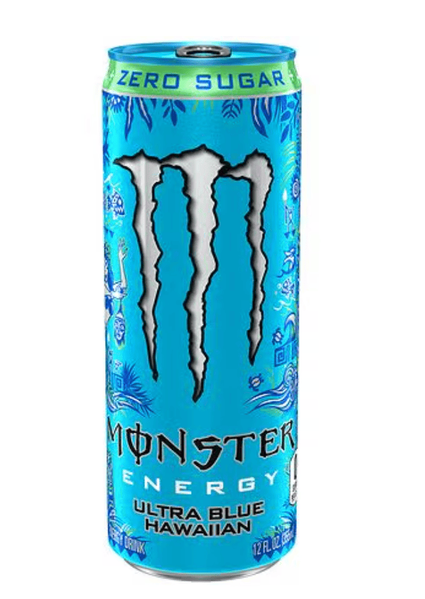 Блок энергетиков Monster Energy Ultra Blue Hawaiian Zero Sugar Energy Drink 4шт х 355мл 11438 фото