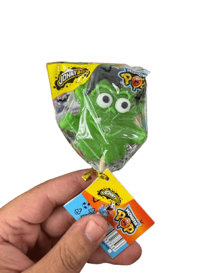 Леденец на палочке Johny Bee Monster Pop Halloween 1шт, 35г 9486 фото