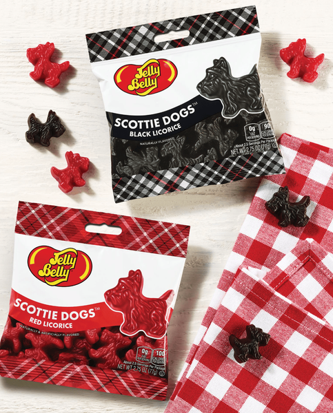 Лакричні жувальні цукерки Jelly Belly Scottie Dogs Red Licorice 78г 9972 фото
