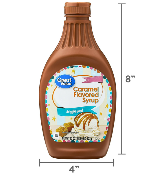 Карамельный сироп Great Value Caramel Syrup 623г 8569 фото