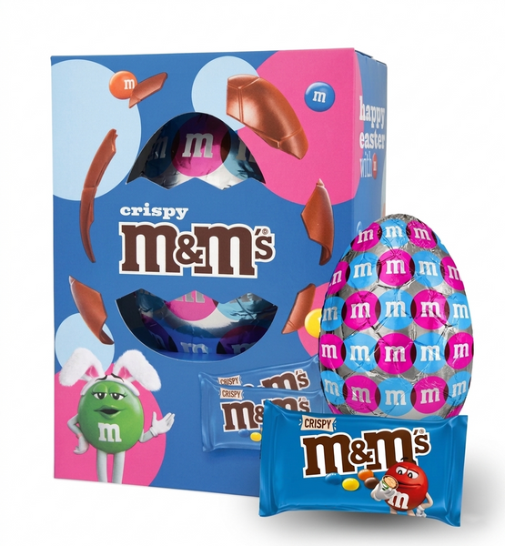 Шоколадне яйце з цукерками M&M's Crispy Large Egg 156г 10665 фото