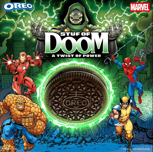 Печиво Oreo Marvel Stuf of Doom Chocolate Sandwich Cookies 303г 10967 фото