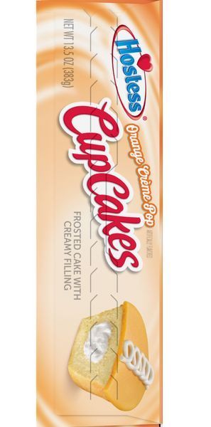 Кекси Hostess Limited Edition Orange Creme Pop Artificially Flavored CupCakes Creamy Filling 8шт, 383г 8743 фото