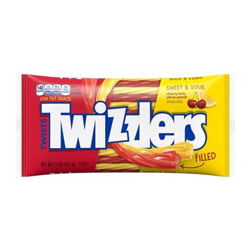 Желейки Twizzlers Sweet & Sour Flavored Filled Twists 311g 1476 фото