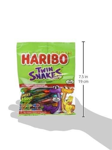 Жевательные конфеты Haribo Gummi Candy Twin Snakes 142г 7063 фото