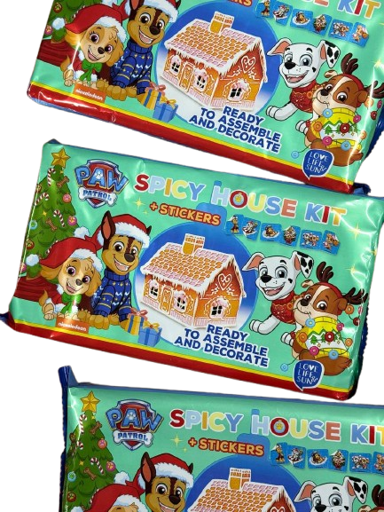 Пряничный домик Щенячий Патруль Paw Patrol Spicy House Kit с наклейками 350г 7702 фото