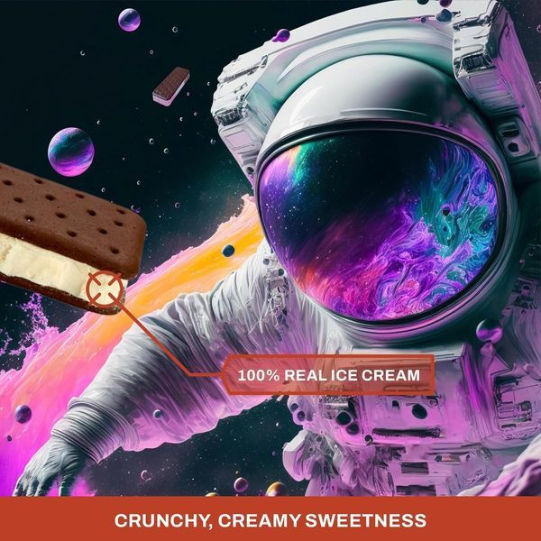 Сублимированное мороженое Astronaut Foods Vanilla Ice Cream Sandwhich 34г 10516 фото