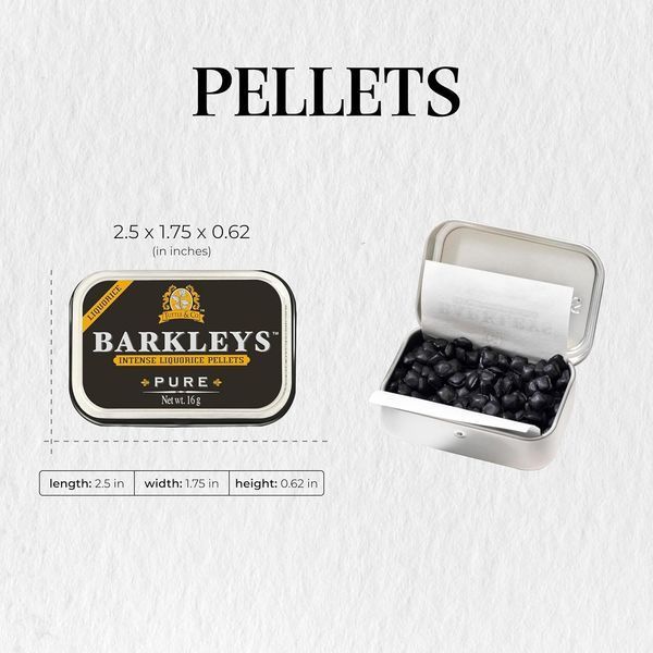Драже Barkleys Intense Liquorice Pellets Pure 16г 11167 фото