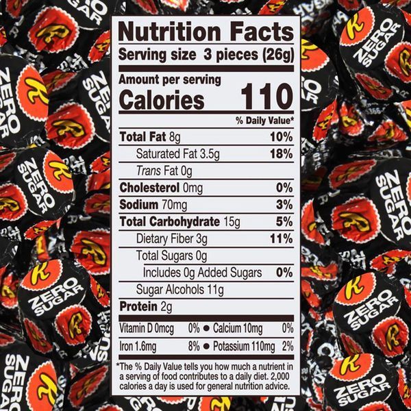 Шоколадные конфеты Reese's Peanut Butter Cups Dark Chocolate Zero Sugar 144г 8718 фото