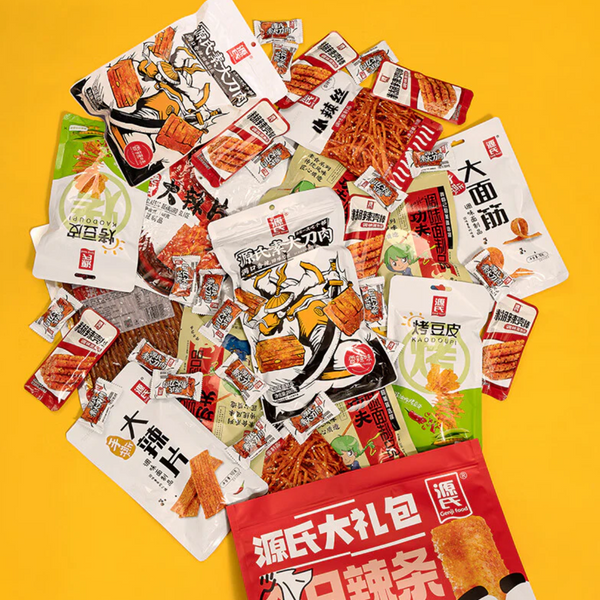 Великий набір снеків латяо Genji Food Latiao Spicy Sticks Gift Mega Pack 1540г 8786 фото