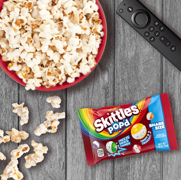 Цукерки Skittles Pop'd Original Freeze Dried Candy 50г 11489 фото