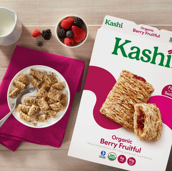Сухий сніданок Kashi Breakfast Cereal Organic Fiber Cereal Berry Fruitful&nbsp;487г 9584 фото