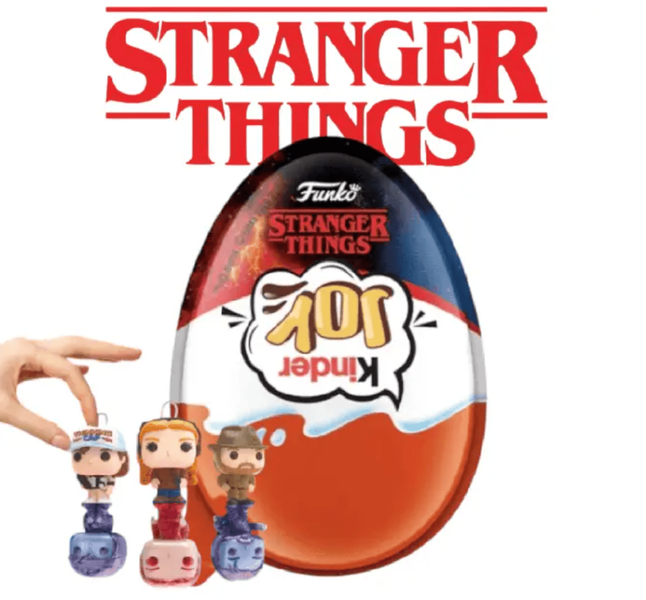 Шоколадные яйца Kinder Joy Funko Netflix Stranger Things 48шт &times; 20г 10223 фото