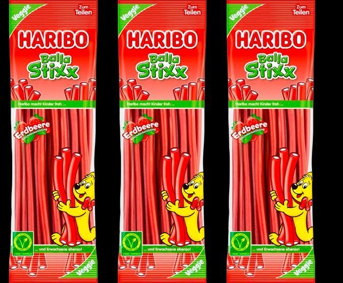 Жувальні цукерки Haribo Balla Stixx зі смаком полуниці 175г 7113 фото