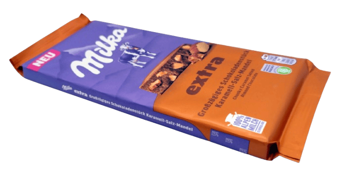 Шоколад Milka Extra Caramel Salt Almond 190г 9680 фото