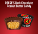 Шоколадные конфеты Reese's Peanut Butter Cups Dark Chocolate Zero Sugar 144г 8718 фото 4