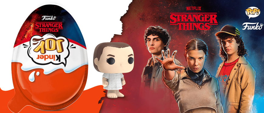 Шоколадные яйца Kinder Joy Funko Netflix Stranger Things 48шт &times; 20г 10223 фото