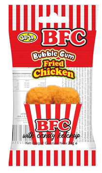 Жевательная резинка American Continental BFC Bubblegum Fried Chicken with Candy Ketchup 21г 11539 фото