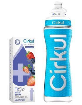 Стартовый набор голубая бутылка Cirkul и картридж FitSip Mixed Berry 650мл 11683 фото