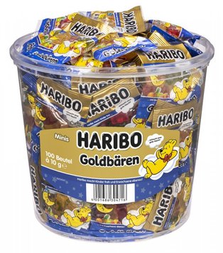 Желейки Haribo Goldbaren Minis 100x10g 4864 фото