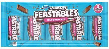 Набор молочного шоколада Feastables Mr Beast Milk Chocolate Bar 5шт по 35 г 6912 фото